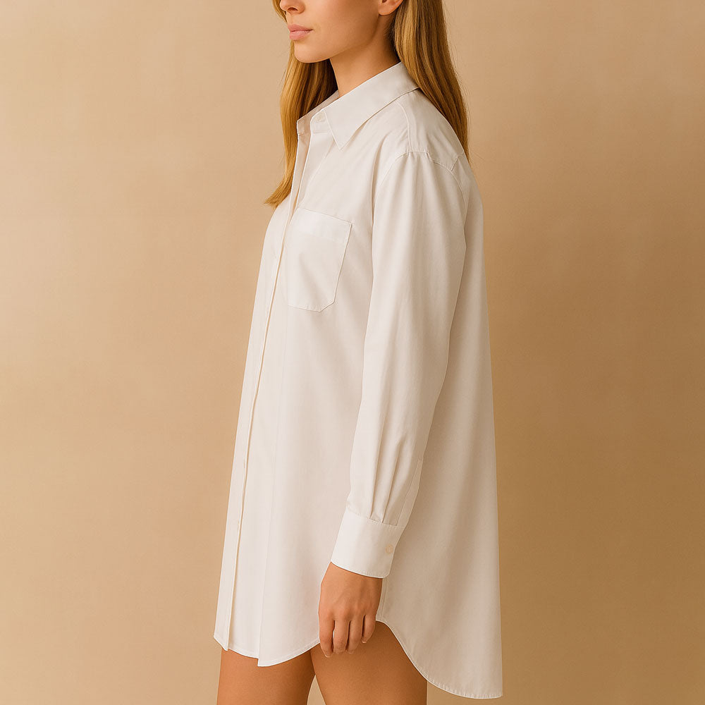 Chemise Oversize Blanche élégante