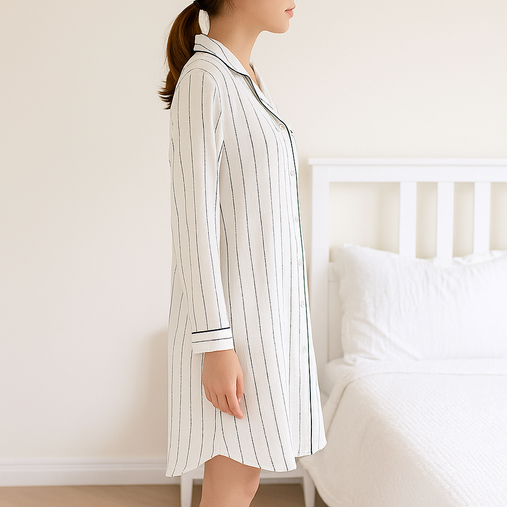 Chemise de nuit longue - légère et confortable