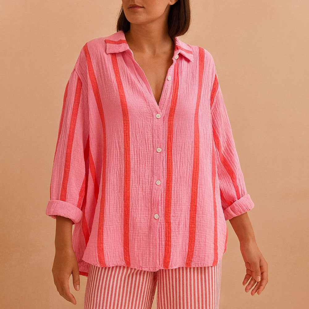 Chemise Oversize en Gaze de Coton