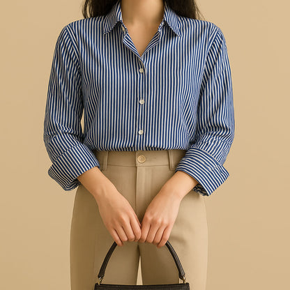 Chemise à Rayures Verticales