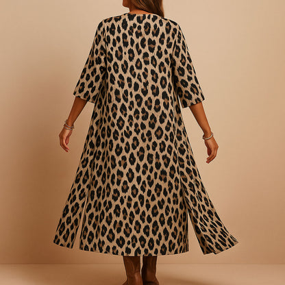 Chemise Longue Léopard Légère