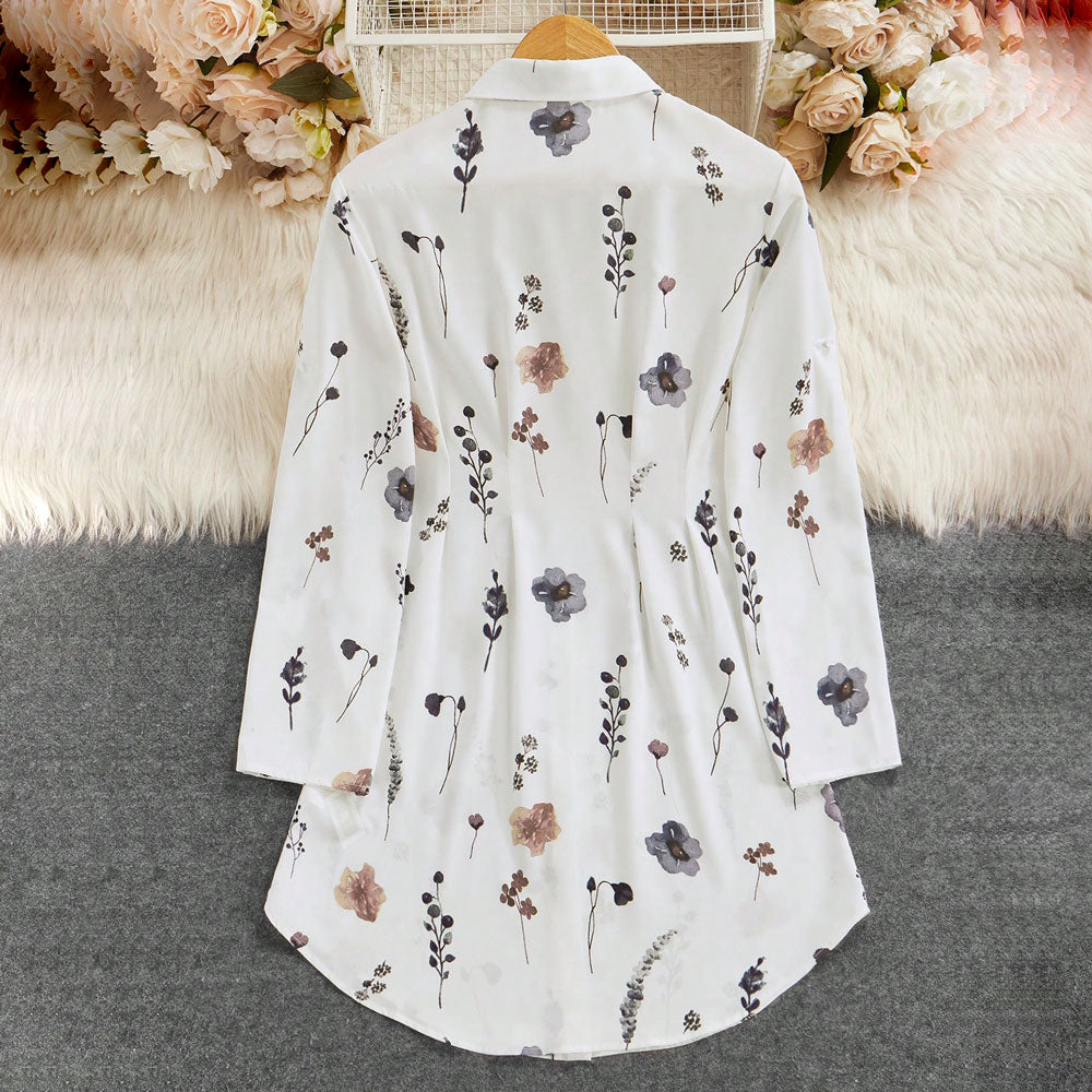 Robe Chemise Fleurie Élégante