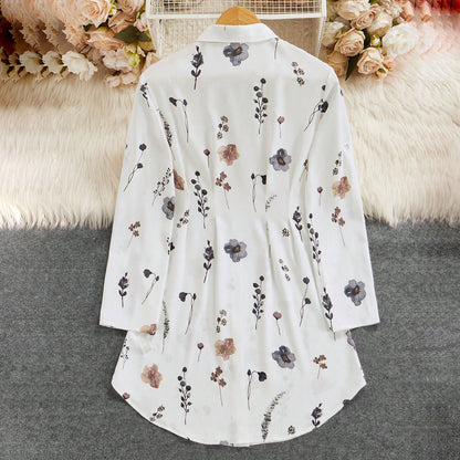 Robe Chemise Fleurie Élégante