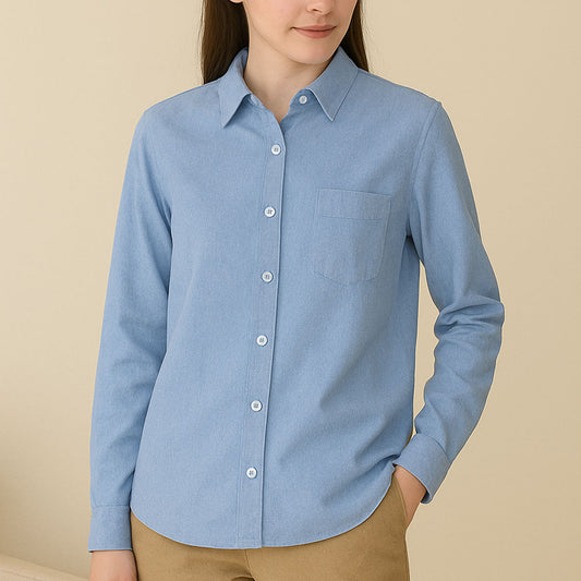 Chemise Bleue Oxford Classique