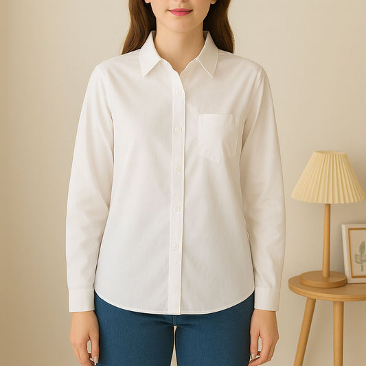 Chemise Blanche Oxford Classique