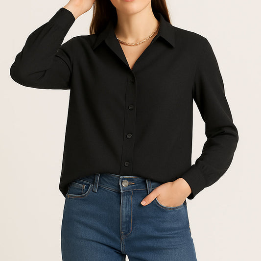 Chemise Noire Élégante