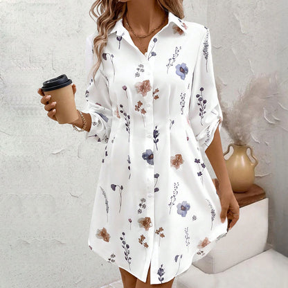 Robe Chemise Fleurie Élégante