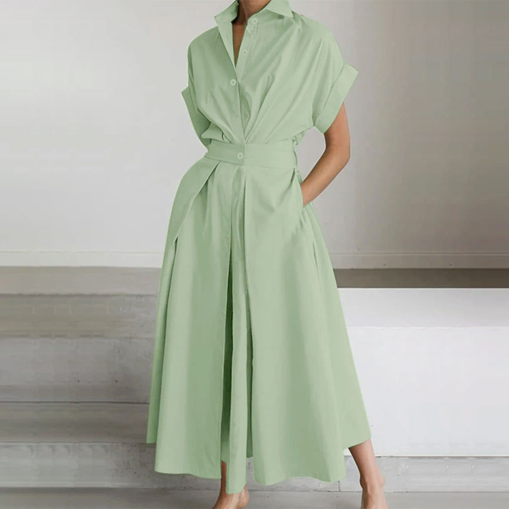 Robe Chemise Élégante Ceinturée