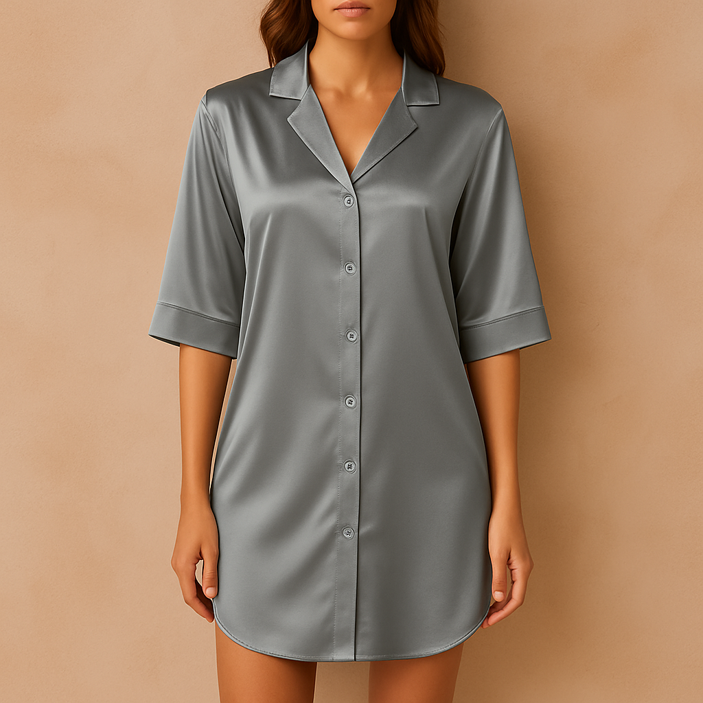 Chemise de nuit satinée