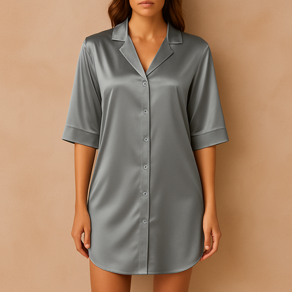 Chemise de nuit satinée
