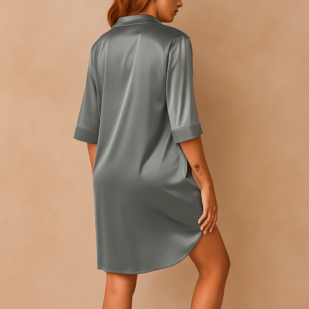 Chemise de nuit satinée