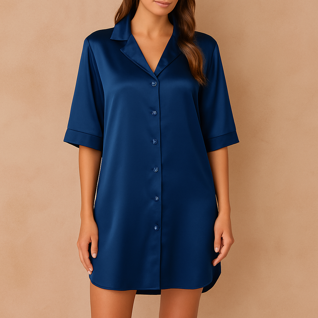 Chemise de nuit satinée