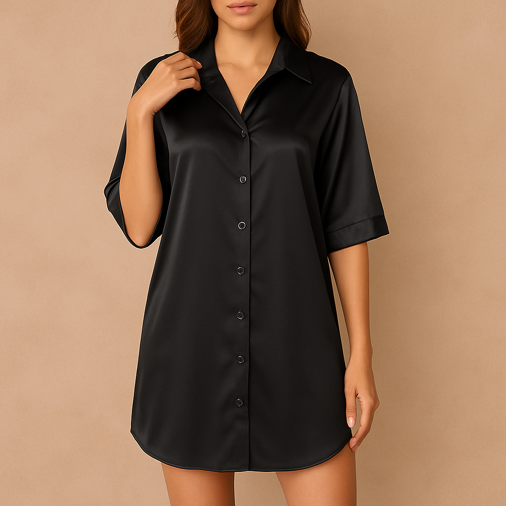 Chemise de nuit satinée