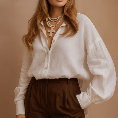 Chemise Oversize en Lin