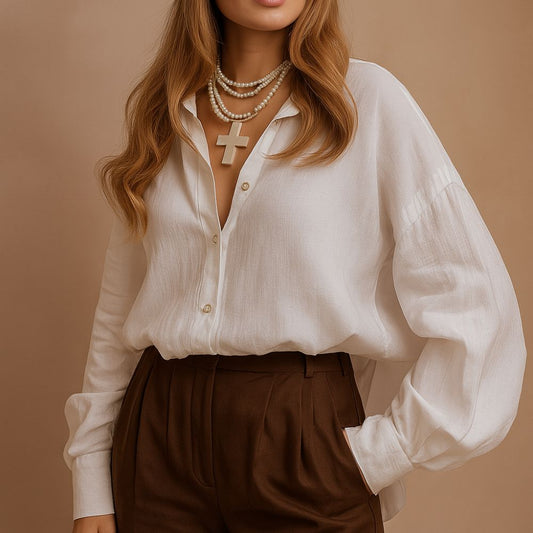 Chemise Oversize en Lin