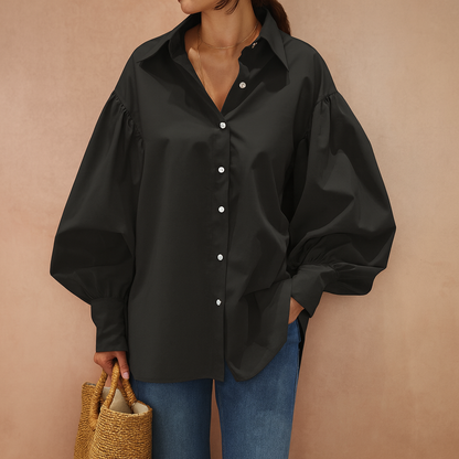 Chemisier Oversize Manches Ballon