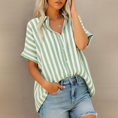 Chemise Rayée Légère et Décontractée