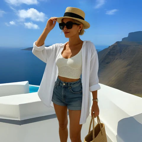 Chemise Oversize Horus En Coton