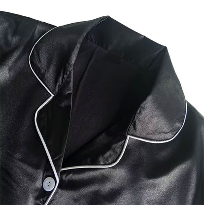 Ensemble Chemisier & Short en Satin